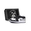 Air Jordan 1 Низкие Винтажные Баскетбольные Кроссовки Устойчивые к Скольжению и Истиранию Мужские Черно-Серые 553558-131(Team85-S-BOX-A)