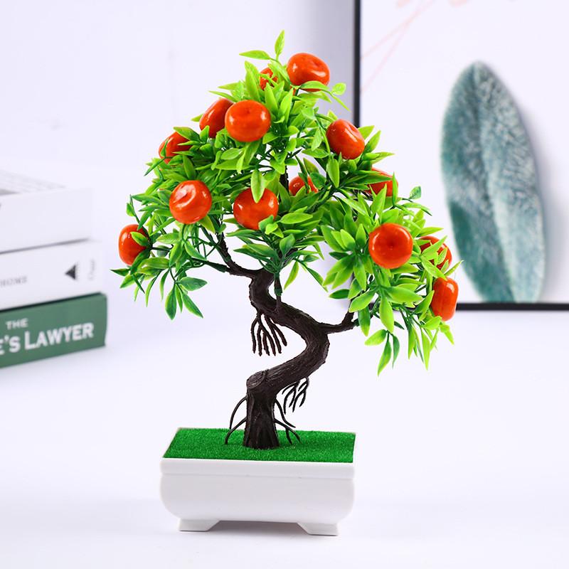 Red Chili Orange Fruit Artificial Plant Bonsai For Home Decor And Gift Ideas