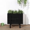 VidaXL Planter Black 62x50x57 Cm Solid Pine Wood 825209