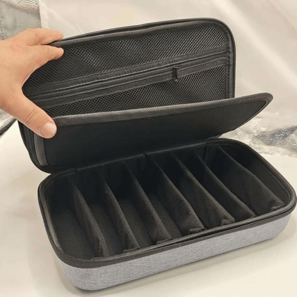 Inner Mesh Pocket EVA Hard Glasses Case Hard Shell 8 Slots Organizer Bead Crafts Lovers