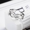 Модное хип-хоп кольцо из титановой стали с регулируемым размером и смайликом