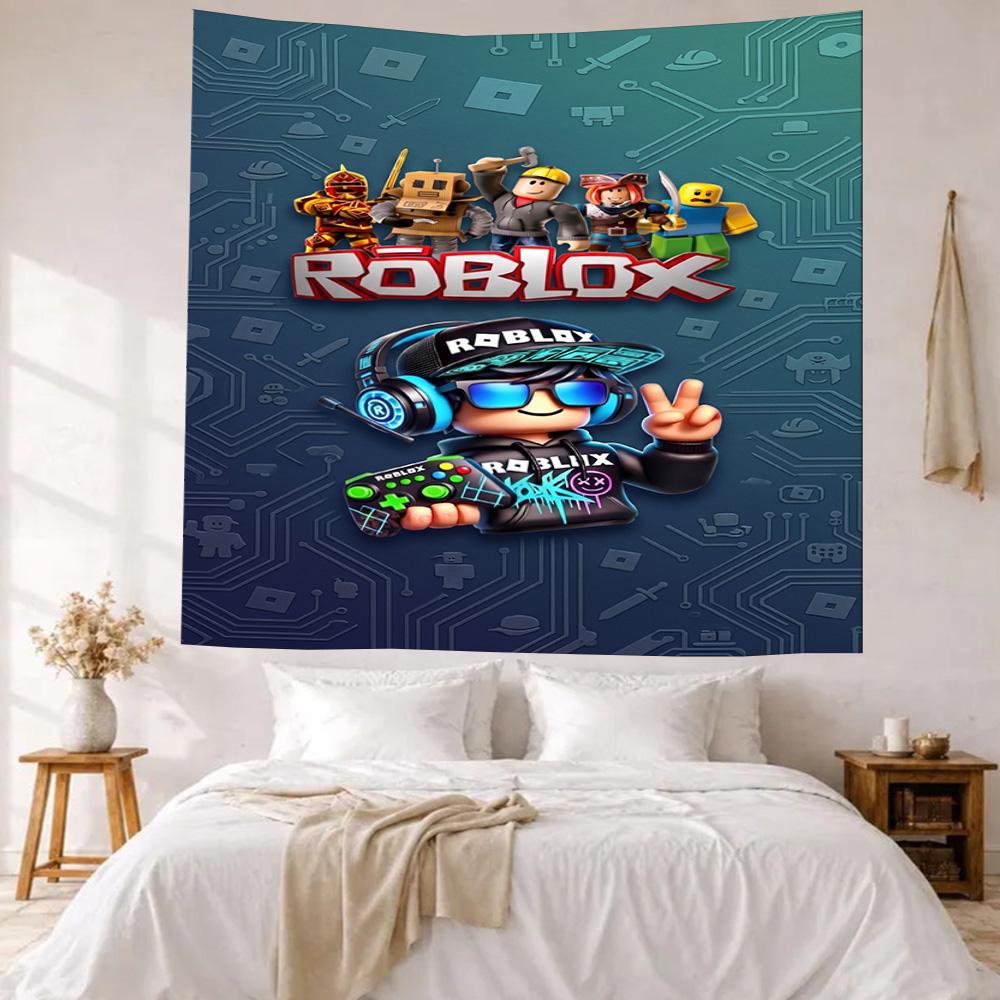 Roblox Wall Decor Tapestry Art For Pet Memorial Birthdaywedding Party Backdrop Family Gift