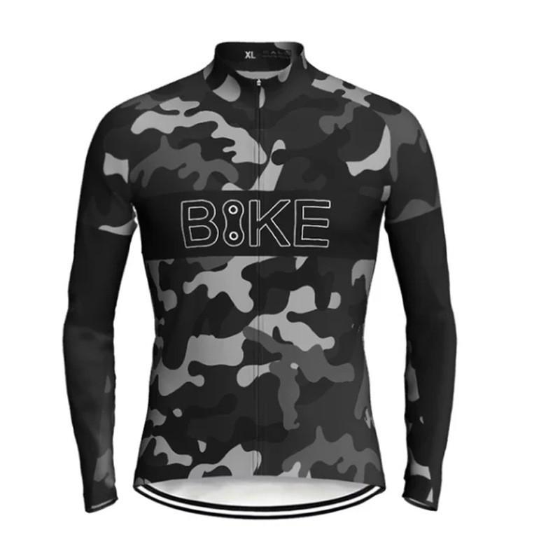 Long Sleeve Cycling Jersey Set Unisex Breathable Training Wear