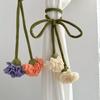 Adjustable Flowers Curtain Straps Decorative Carnation Curtain Tie Rope Curtain Buckle  Bedroom