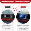 Blue Aluminum Center Console Clock Bezel Trim For Toyota FJ Cruiser 2007-