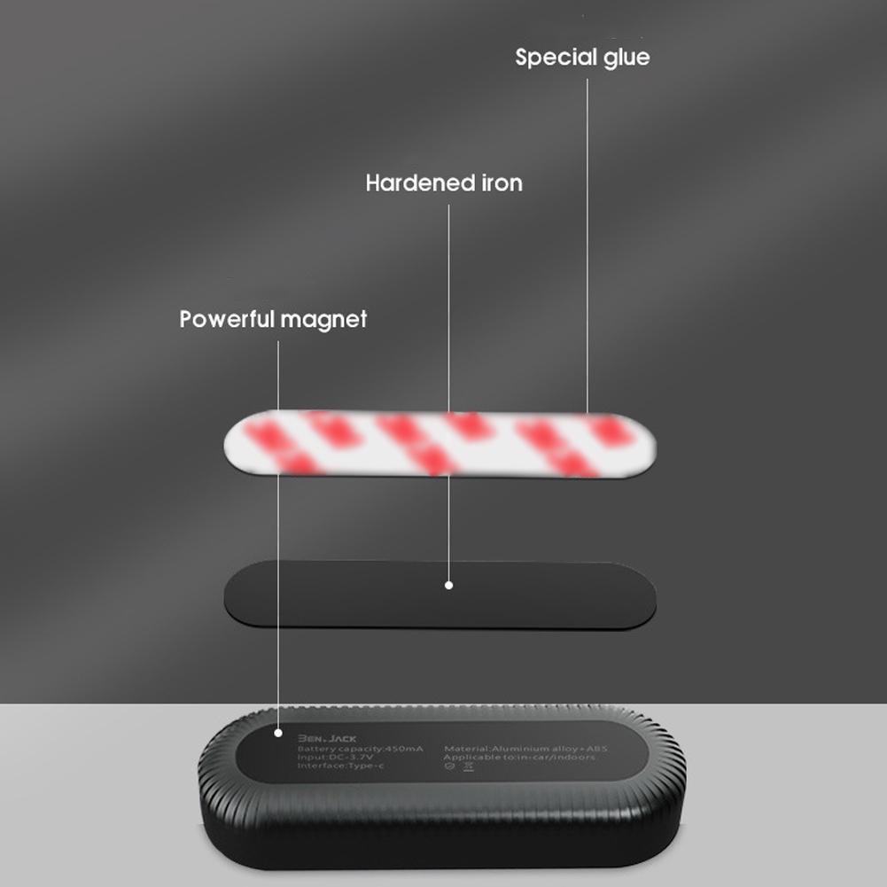 Автомобильный светодиодный светильник для чтения, перезаряжаемый беспроводной, магнитный, атмосферный, автомобильный ночник, потолочный светильник для салона автомобиля