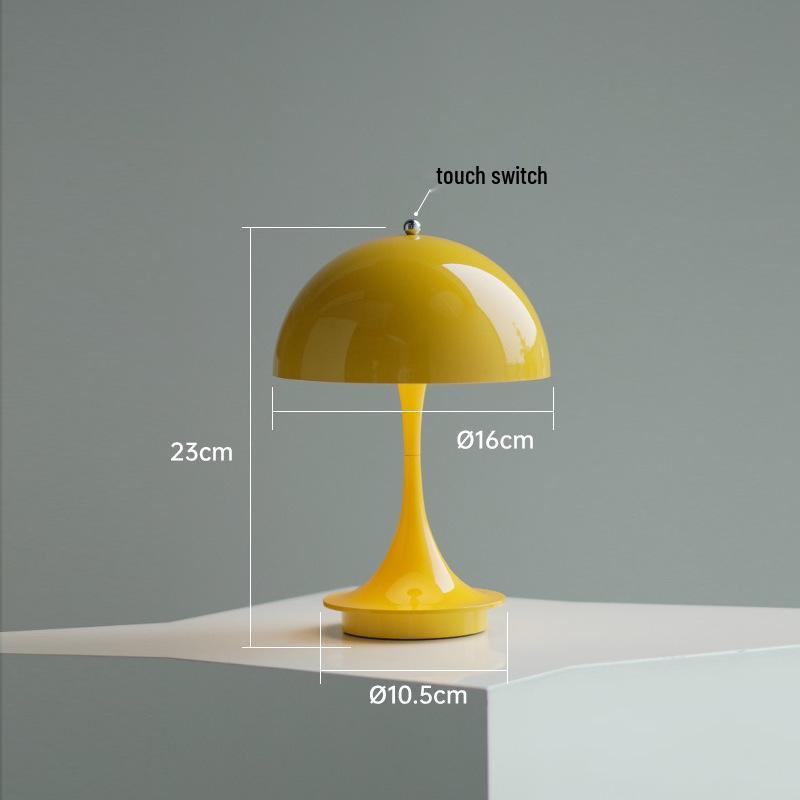 Modern Minimalist Mushroom Table Lamp: Nordic Bedside Light for Warm, Romantic, and Creative Bedroom Decor