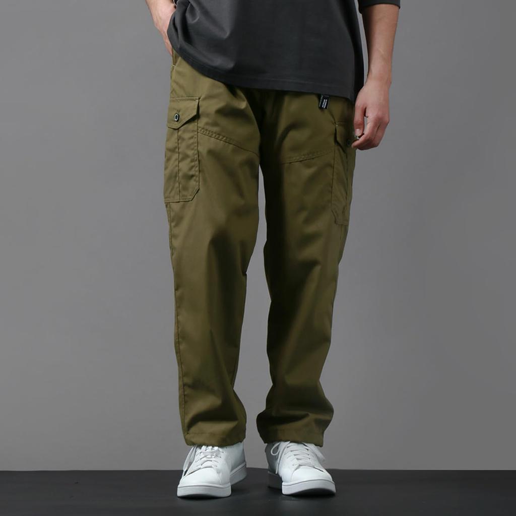 OUTDOOR PRODUCTS Men's Cargo Pants, Mesh Lining, UV Protection, Quick-Drying, Easy-Drying, Loungewear, Khaki, Size M