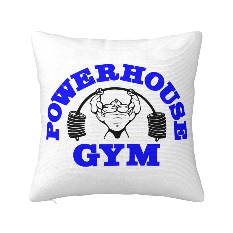 Bodybuilding Gym Throw Pillow Case cm Sofa Fitness Muscle Cushion Cover Soft Polyester Pillowcase Doublesided Printing