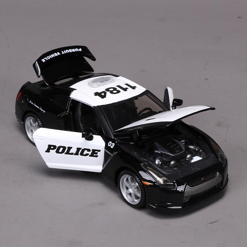 Maisto 1:24 Nissan GTR R35 2009 Police  Alloy Car Diecasts & Toy Vehicles Car Model Miniature Scale Model Car Toy For Children