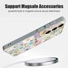 Магнитный чехол для телефона для Samsung Galaxy S25 S26 Ultra S24 S23 FE A17 A56 A37 A16 A35 A55 A15 A36 A55 Розовые цветы Печатная крышка