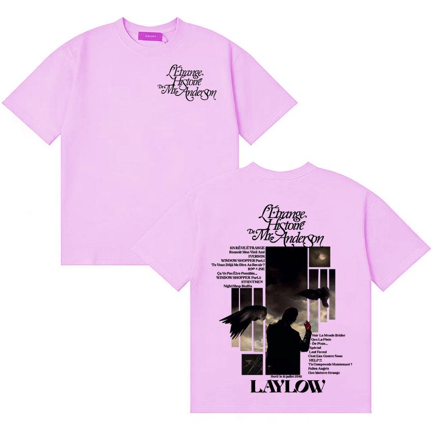 Rapper Laylow Album Letrange Histoire De Mranderson T Shirt Unisex Women High Quality Tshirt Classic Casual Short Sleeve Tshirts