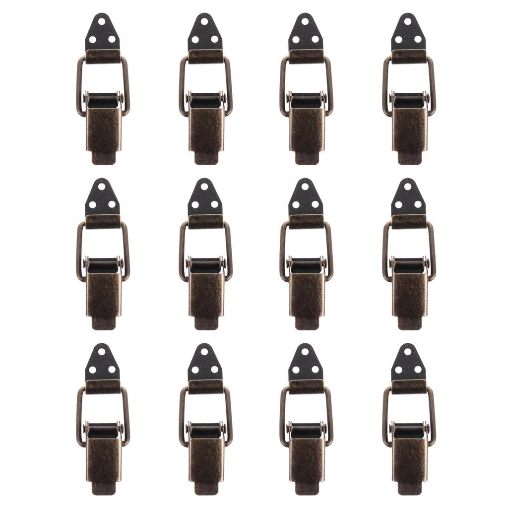 12 шт. Ретро Зеленый Бронзовый Защелка-Тумблер Железная Пружинная Защелка-Замок для Ящика для Хранения Кейса Крепеж Защелка-Тумблер