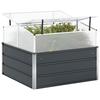 Plant Pot Anthracite 100 x 100 x 77 cm Galvanized Steel