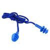 Silicone Ear Plugs Noise Canceling Reduction Waterproof Reusable Sound Blocking Earplugs for Sleeping Swimming Blue