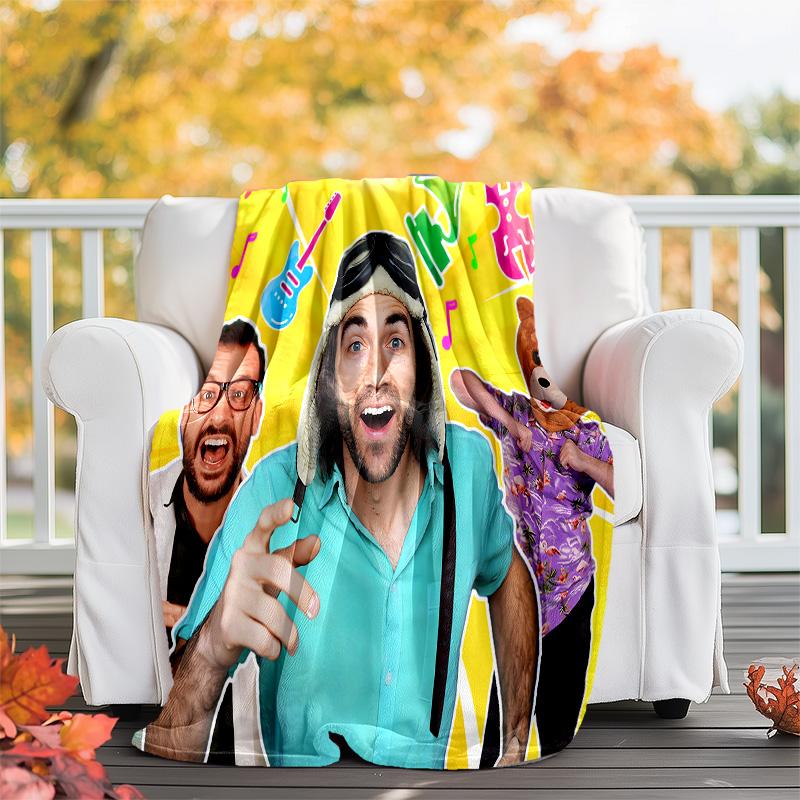 Danny Go printed throw blanket—lightweight,soft,warm;versatile blanket for all seasons—perfect as &air-conditioning throw,nap blanket
