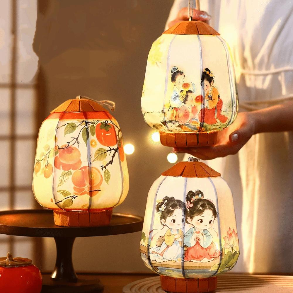 Good Luck New Year Lantern Traditional Handheld Lantern Ancient Style Lantern  New Year Celebration