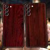 Резной деревянный чехол для Samsung Galaxy S24 S23 S22 S20 S21 FE Ultra S10 S10E S9 S8 Plus 5G Силиконовый чехол для телефона Capas Fundas Сумки