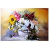 3D Алмазная вышивка Картина Вышивка крестиком Круглая горный хрусталь Картина Ваза Цветы