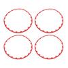 4 шт. 20-дюймовое защитное кольцо для колесного диска, отделка краев колеса, аксессуары для украшения шин, замена для Tesla Model Y, красный