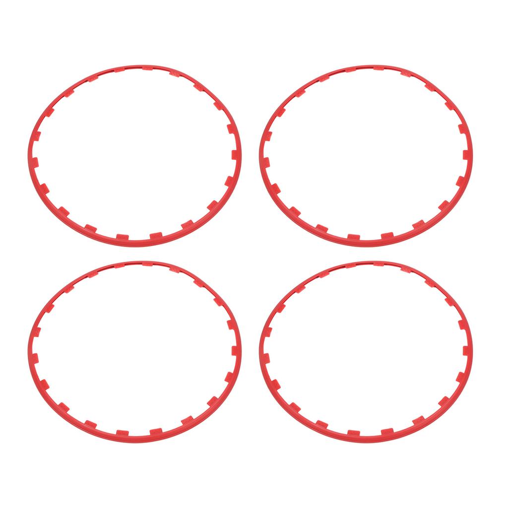 4 шт. 20-дюймовое защитное кольцо для колесного диска, отделка краев колеса, аксессуары для украшения шин, замена для Tesla Model Y, красный