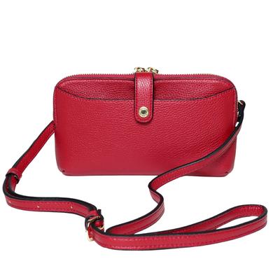 Кошелек-сумка через плечо Pisoraro с отделением для смартфона, Crossbody, Красный, Многофункциональный, PR184 RED