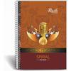 RUSH NOTE BOOKS Черновик 400 страниц Формат A4 На пружине Без линовки - Упаковка 3 шт. - Обычный блокнот на пружине (А