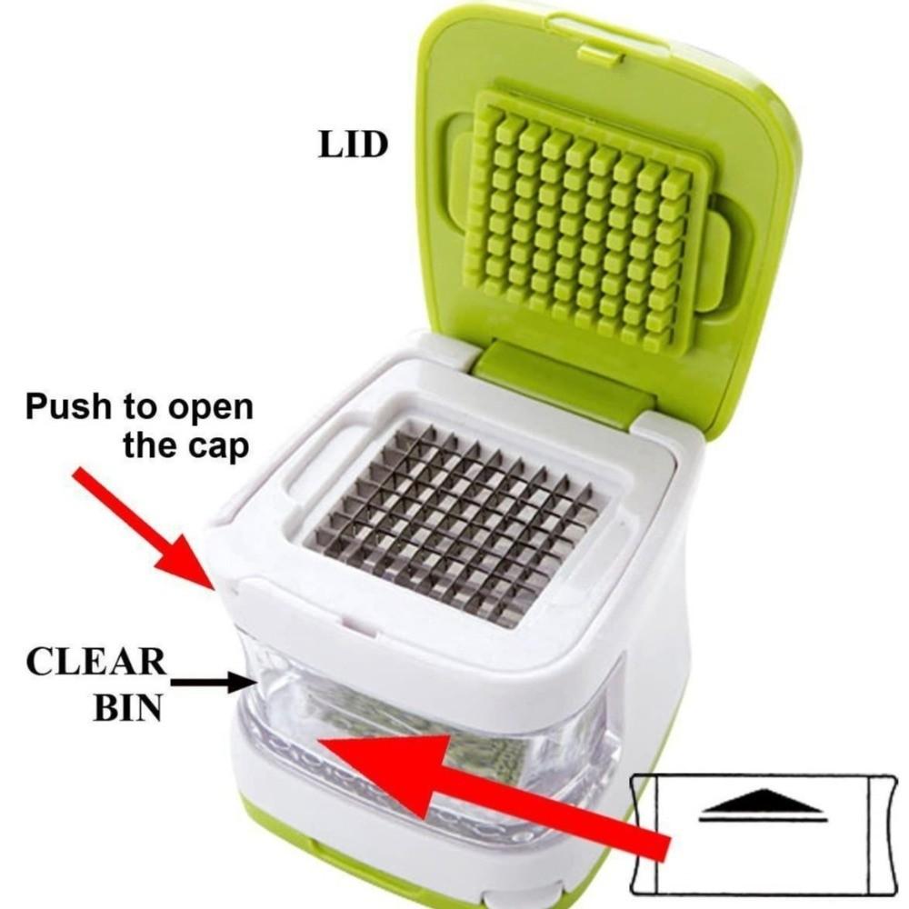 Plastic Double Sided Press Garlic Masher Portable Vegetable Crusher Ginger Slicer Meal Prep