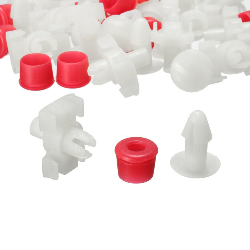 52 шт. зажимы заглушки втулки дверная прокладка полоса отделка зажимы для Mercedes Benz W123 автомобильный фиксатор крепеж высокое качество