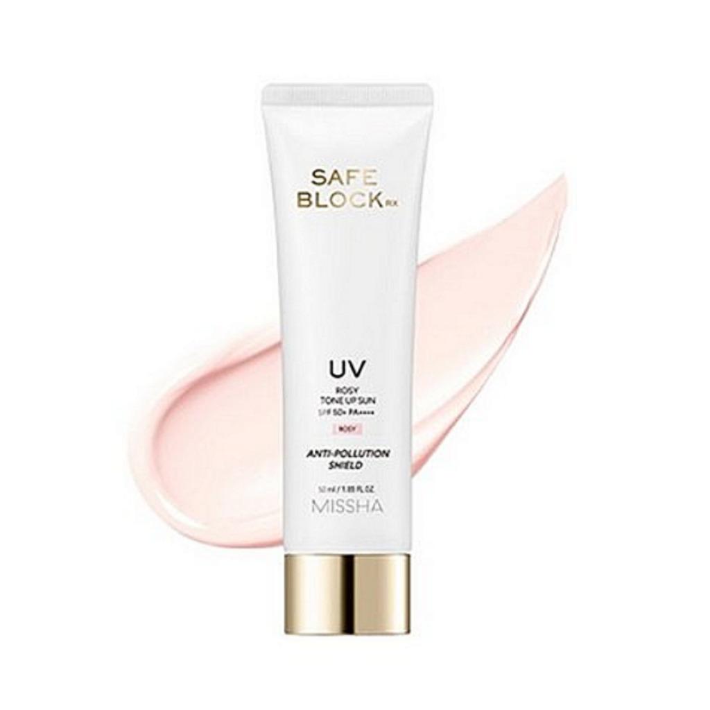 MISSHA SAFE BLOCK RK UV BRIGHTENING TONE UP SUN, UV COVER TONE UP SUN, UV ROSY TONE UP SUN SPF 50+ PA++++ 50ml
