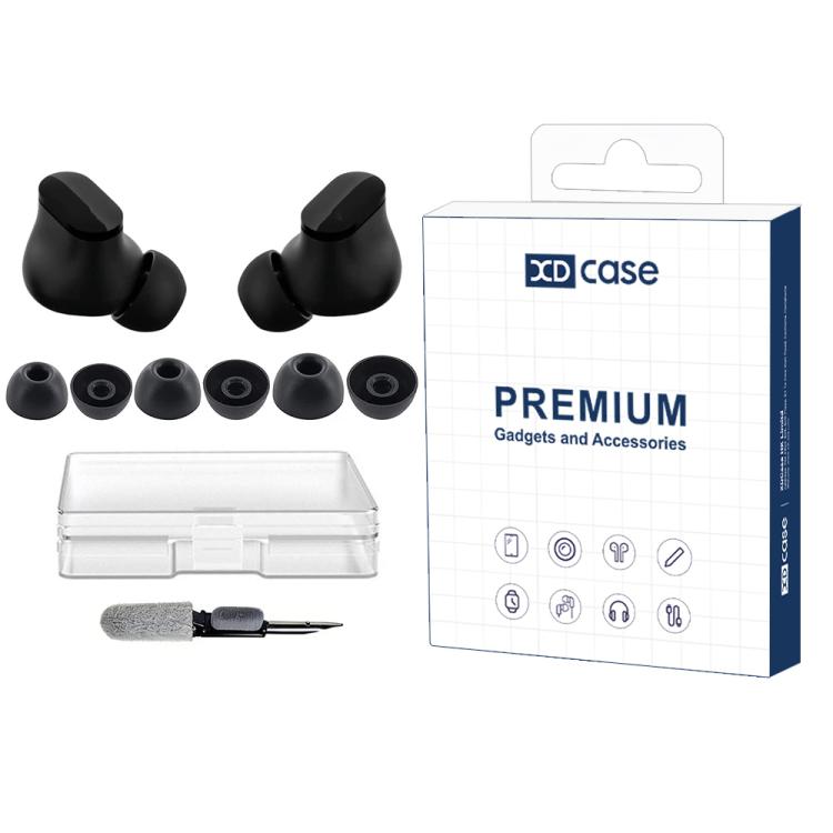 XDcase 3 Pairs Replacement Silicone Ear Tips Kit, S/M/L Size