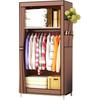 Nyana Home Fabric Dressing Room Wardrobe with Side Pockets 160x70x45cm