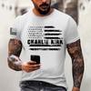 Fashionable Round Neck Short Sleeve Work Clothes Printed Tops For Mens Summer Tops
