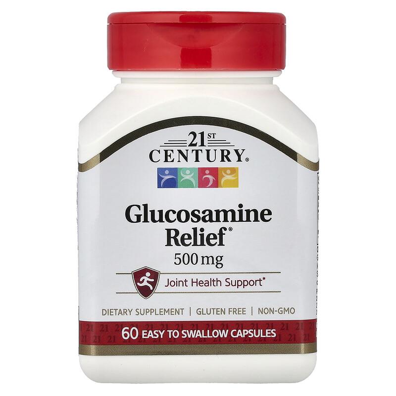 Glucosamine Relief, 500 mg, 60 Easy To Swallow Capsules