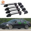 Car 8 Pcs Exterior Door Handle Cover Trim Carbon Fiber Look Styling Parts for Cadillac XT4 XT5 XT6 CT6 CT4 CTS ATS XTS