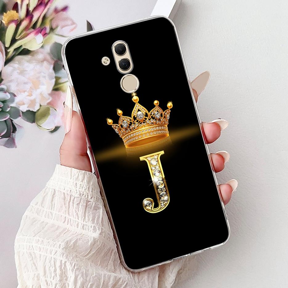 For Huawei Mate 20 Lite Case SNE-AL00 Stylish Crown Letters Cover Soft Slim Phone Case For Huawei Mate 20 Pro Mate20 Lite Fundas