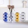 Nordic Creative Colored Glass Vase Simple Living Room Flower Arrangement Dry Flowers for Wedding Centerpieces Home Decoration