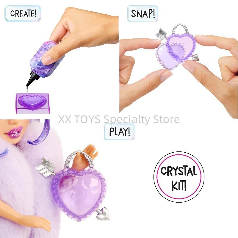 Rainbow High Креативные Кристаллы 11-дюймовая Модная Кукла 5 Сюрпризов DIY Аксессуары из Смолы Солнечные Очки Сумка Игрушка для Девочек