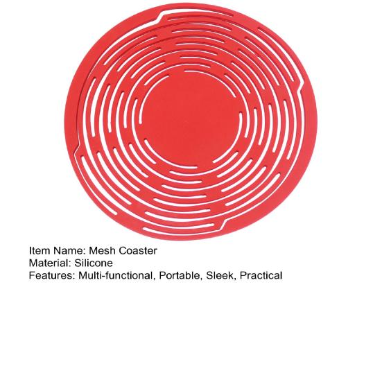 Многофункциональная сетчатая подставка Силиконовый держатель для винных бутылок Ручная сетчатая корзина Расширяемый держатель для напитков для бутылок фруктов горячих блюд