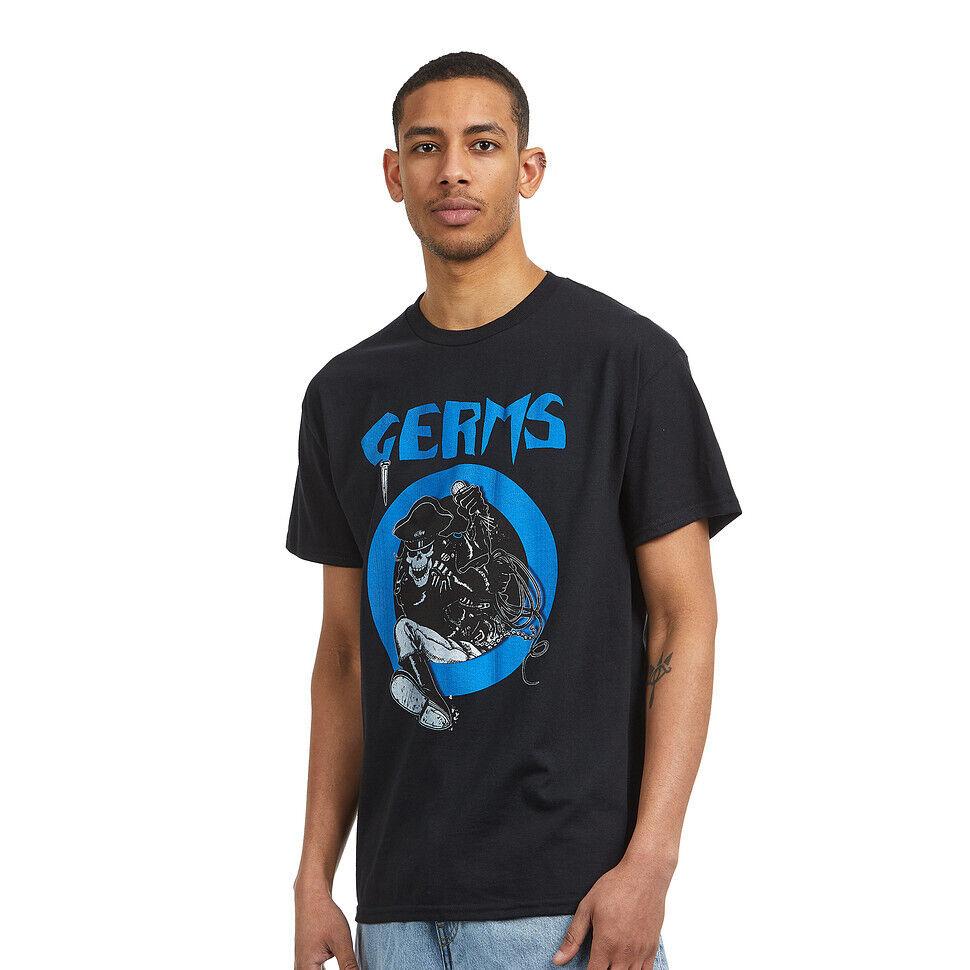 Черная футболка унисекс Germs Leather Skeleton