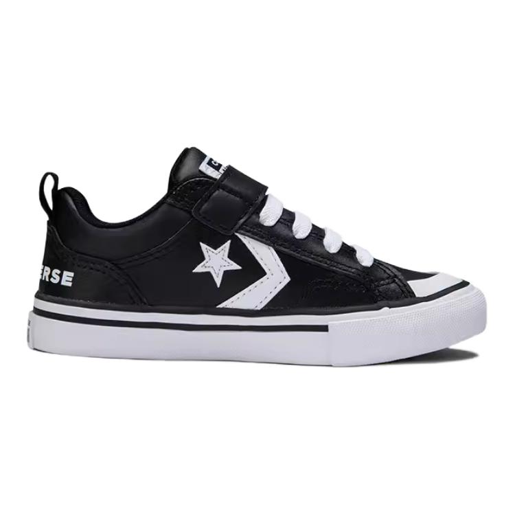 Converse Pro Blaze Strap Ox Удобные Универсальные Низкие Детские Кеды для Скейтбординга Детские Кроссовки Черные A08477C