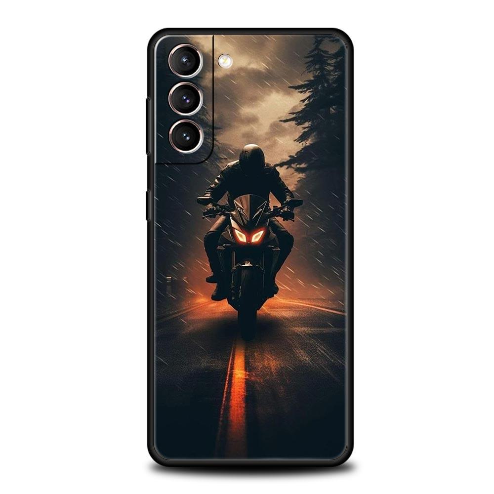 Чехол для телефона для мотоспорта Мотокросс Для Samsung Galaxy S24 S23 S22 S20 Ultra S21 FE 5G S10 S9 Plus S10E S8 Мягкий чехол