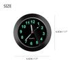 Car Clock Stick-On Internal Luminous Digital Watch Mechanics Quartz Clocks Auto Ornament Car Accessories Gifts