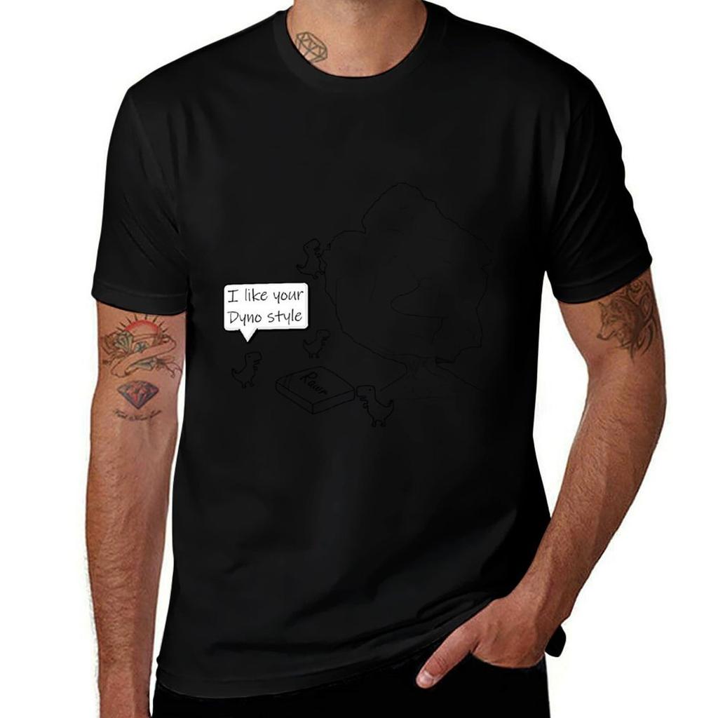 Dyno Bouldering Climbing Dinos TShirt Stylish Print Short Sleeve Tee