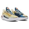 Under Armour Кроссовки для баскетбола Curry 11, нескользящие, износостойкие, низкие, унисекс, желто-синие 3026617