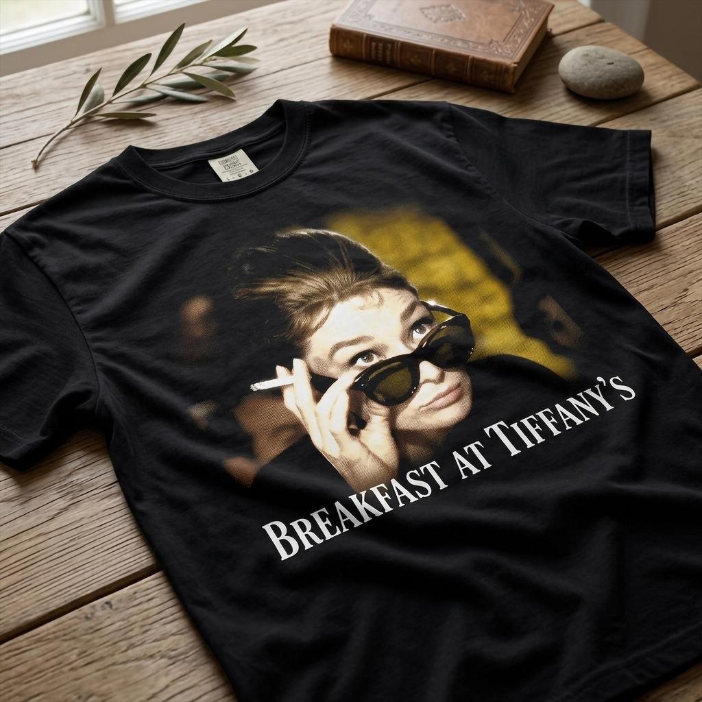 Audrey Hepburn Vintage T-Shirt- Breakfast at Tiffany's Retro Shirt.
