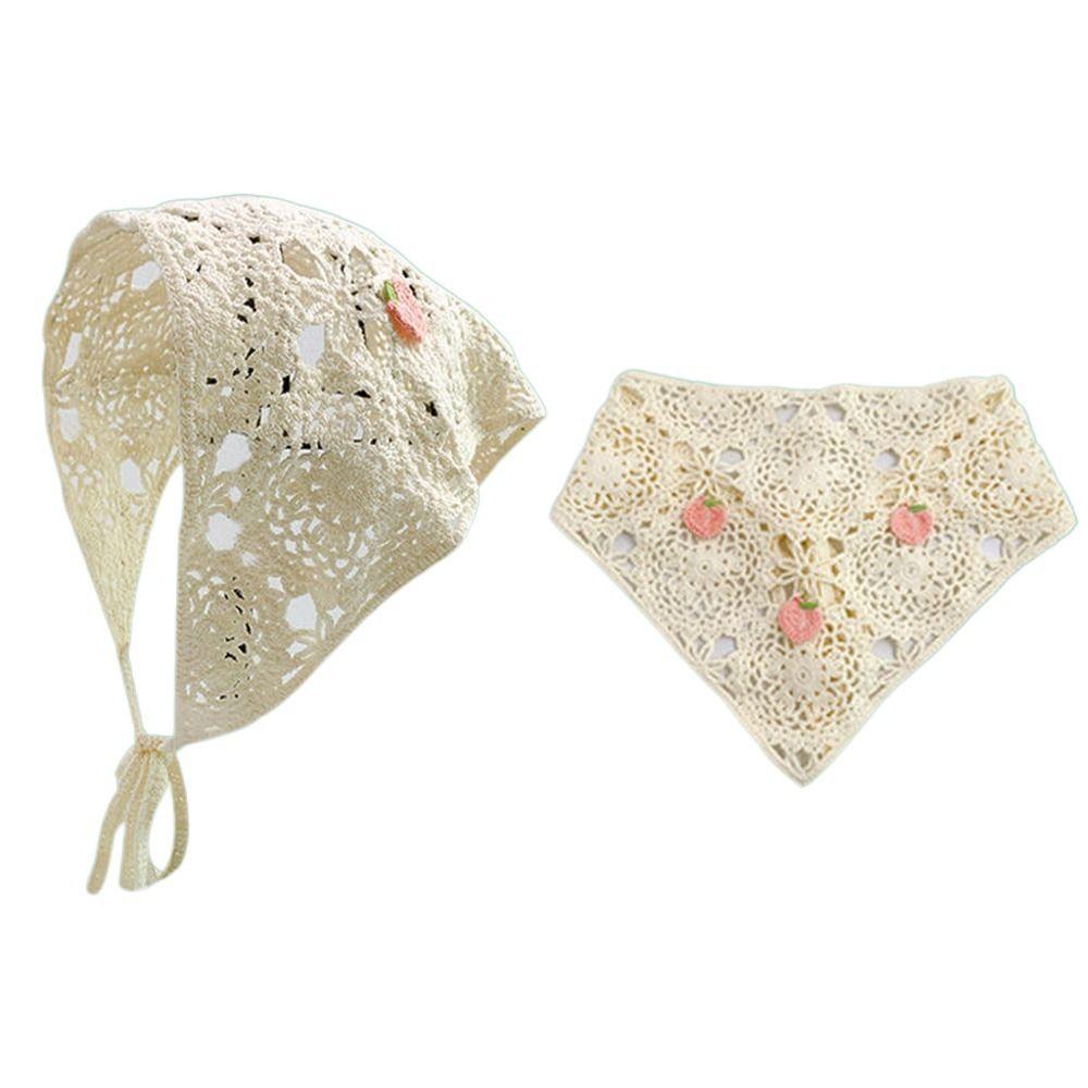 Cute Headbands Hand-Crocheted Headwear Fashion Hollow Triangle Scarf  Women