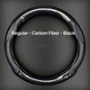 PU Leather Steering Wheel Cover with Inner Circle - Ultra-Thin, Anti-Slip, Carbon Fiber Design, Universal Fit,Vehicle Wheel Protector