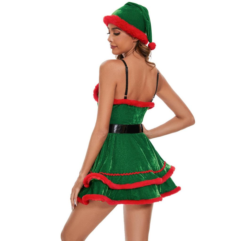 Women's Christmas Party Holiday Party Hooded Suit Costume