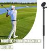 Golf Monopod Selfie Stick With Stake Spike For Golf Swing, Height Adjustable Magnetic Golf Phone Stand For Magsafe Cameras